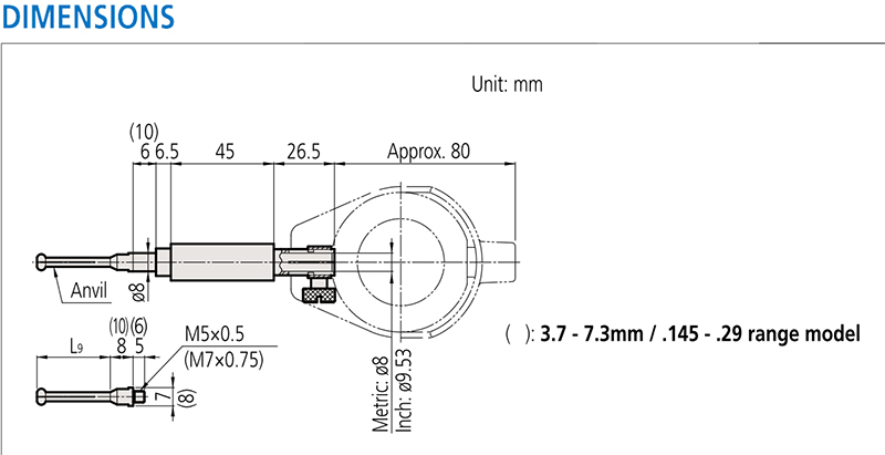 chi tiet chieu cao do Thuoc do lo nho series 526 chi tiet chieu cao do Thuoc do lo nho Mitutoyo series 526