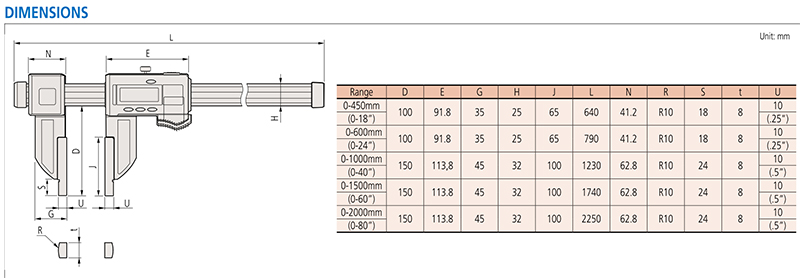 ban ve chi tiet Thuoc cap Mitutoyo series 552